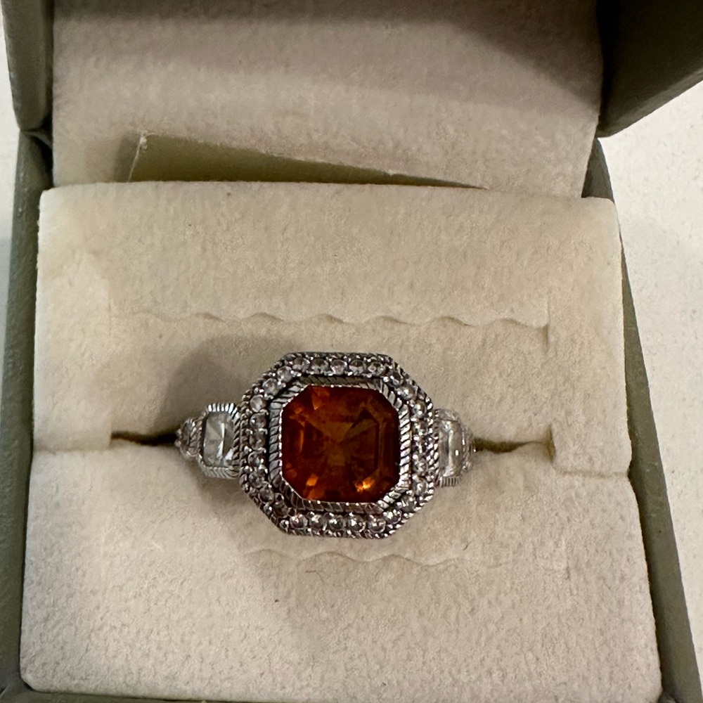Judith Ripka Madeira Citrine Ring